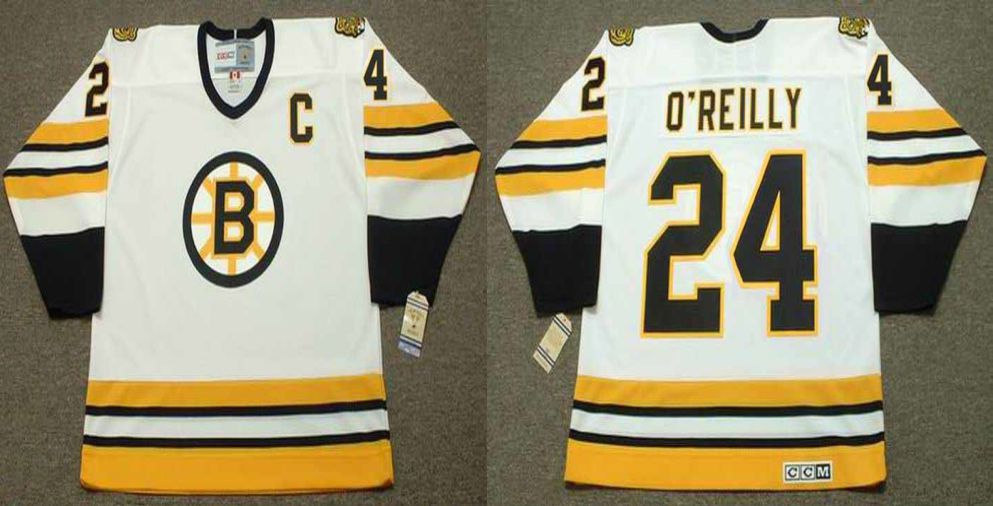 2019 Men Boston Bruins 24 Oreilly White CCM NHL jerseys